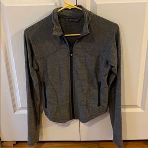 Lululemon full zip in gray